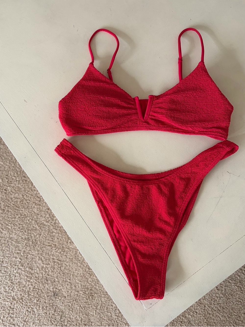 red swim set !!